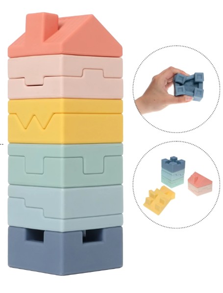 Sada 10 kusov mäkkých kociek BabyToLove